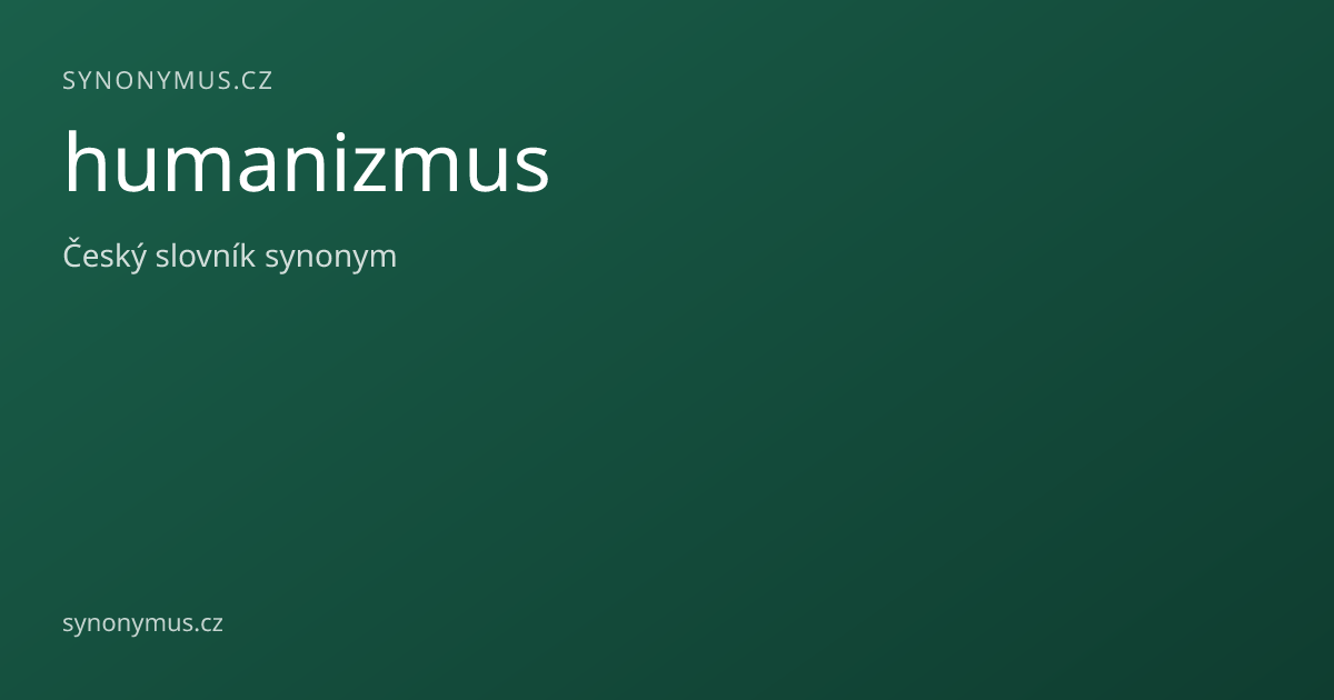 Náhled odkazu: humanizmus
