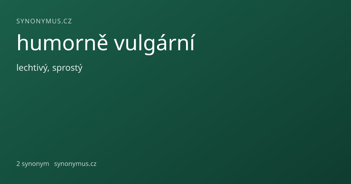 Náhled odkazu: humorně vulgární