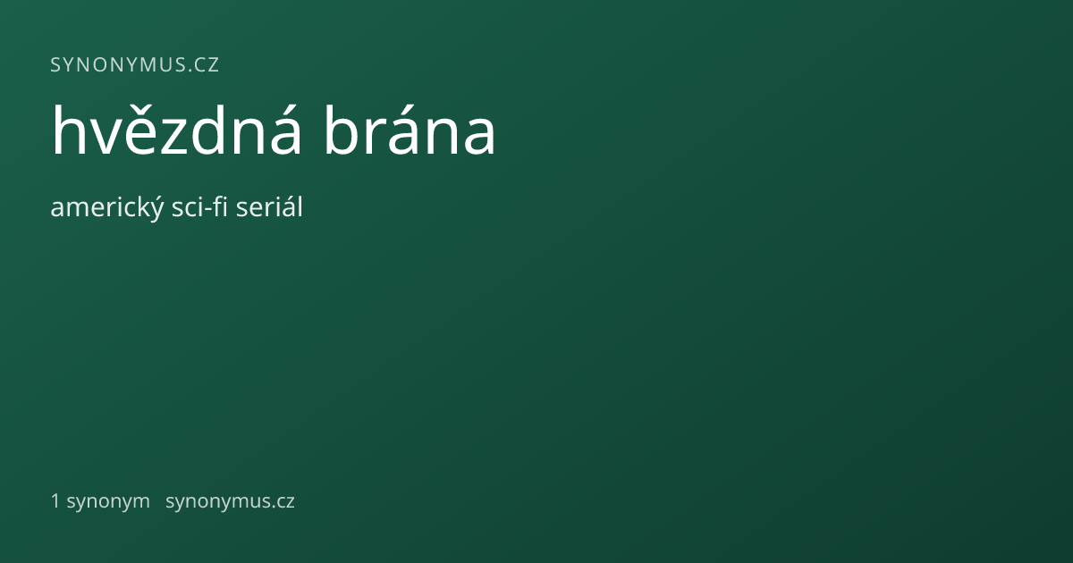Náhled odkazu: hvězdná brána