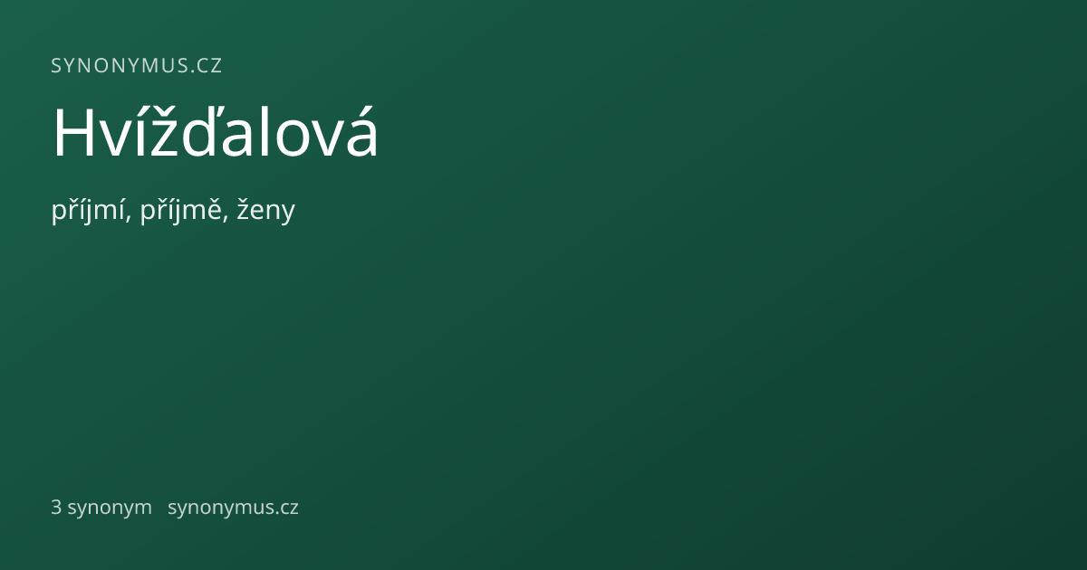 Náhled odkazu: Hvížďalová