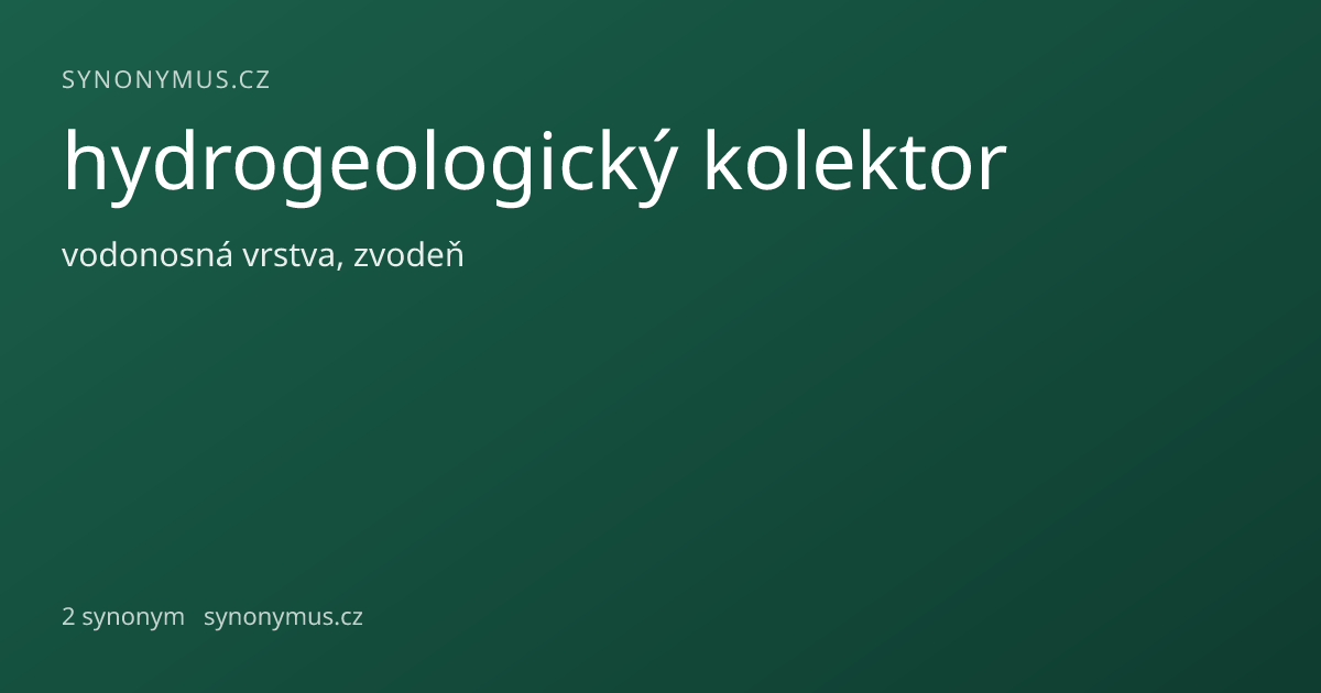Náhled odkazu: hydrogeologický kolektor