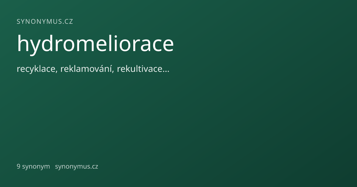 Náhled odkazu: hydromeliorace
