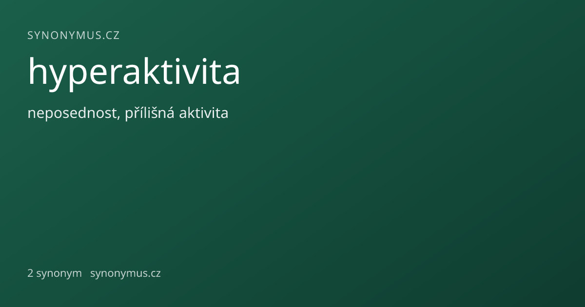 Náhled odkazu: hyperaktivita