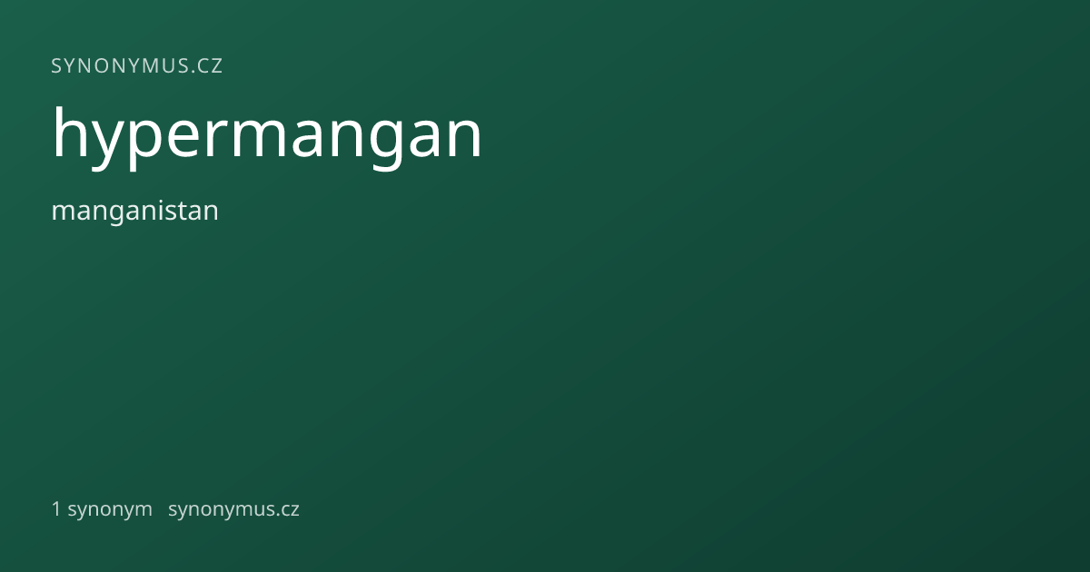 Náhled odkazu: hypermangan