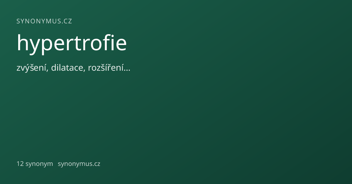Náhled odkazu: hypertrofie