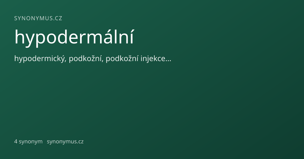 Náhled odkazu: hypodermální