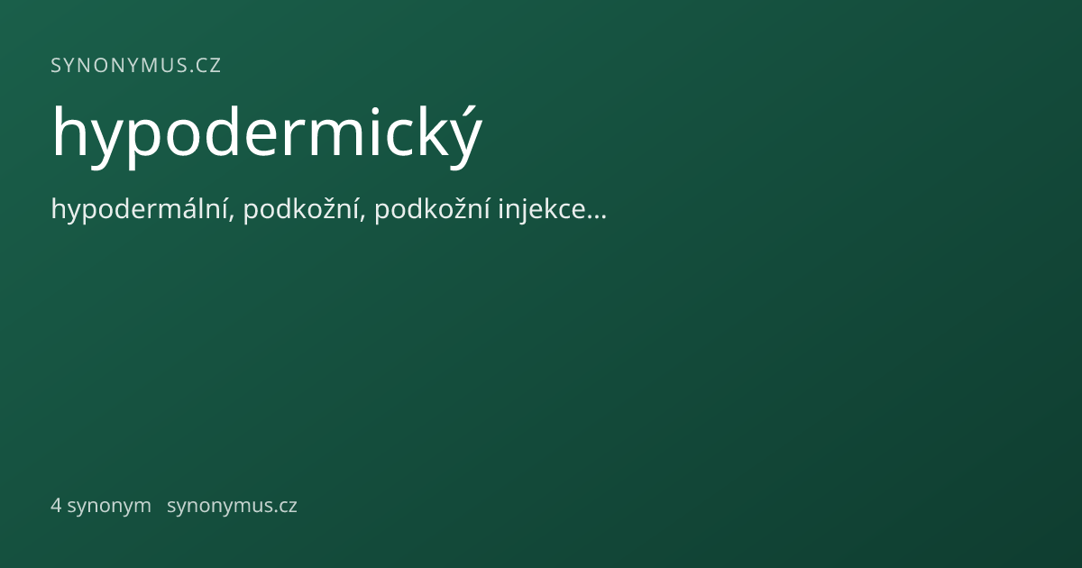 Náhled odkazu: hypodermický