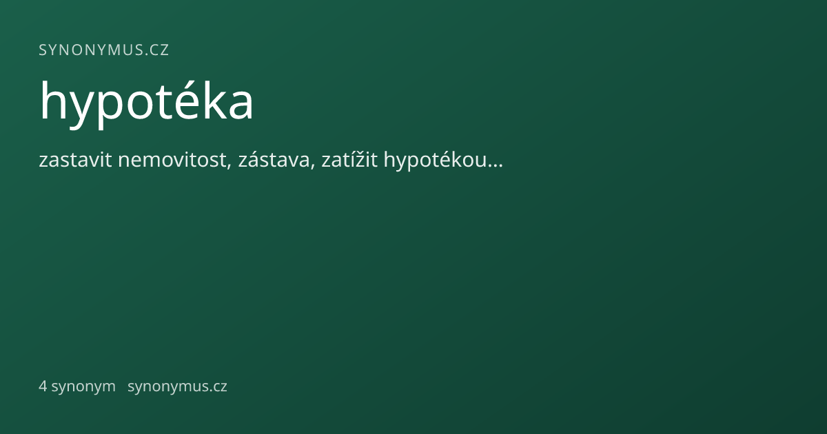 Náhled odkazu: hypotéka