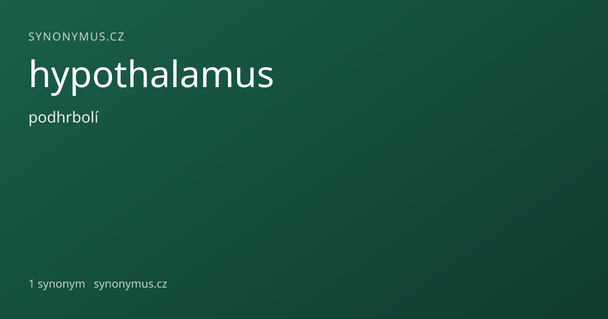 Náhled odkazu: hypothalamus