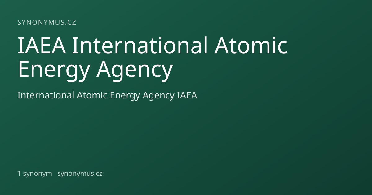 Náhled odkazu: IAEA International Atomic Energy Agency