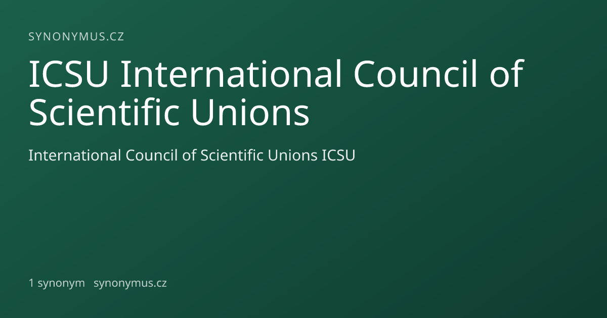 Náhled odkazu: ICSU International Council of Scientific Unions