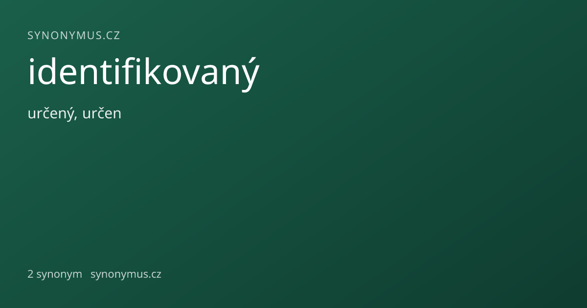 Náhled odkazu: identifikovaný