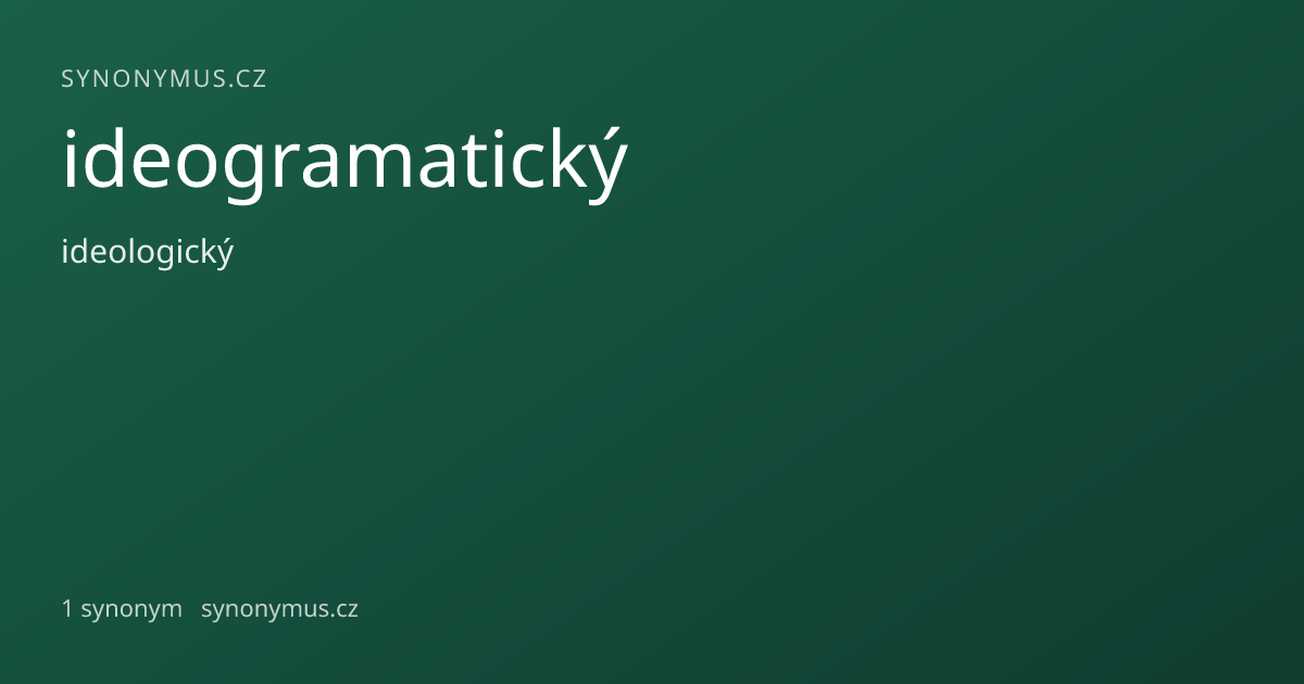 Náhled odkazu: ideogramatický