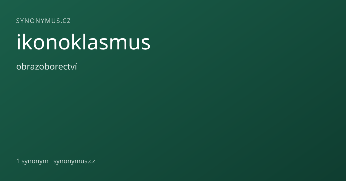 Náhled odkazu: ikonoklasmus