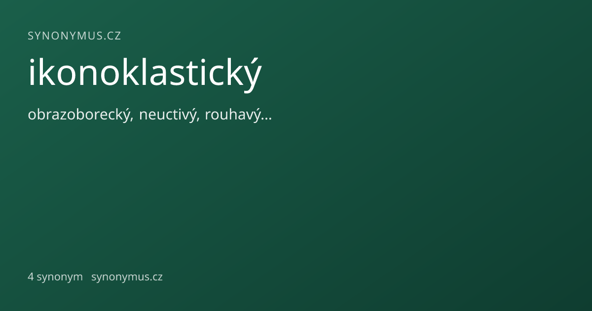 Náhled odkazu: ikonoklastický
