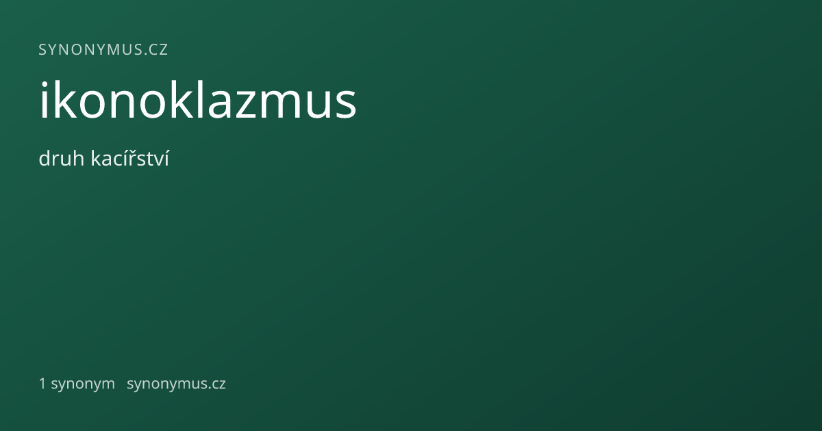 Náhled odkazu: ikonoklazmus