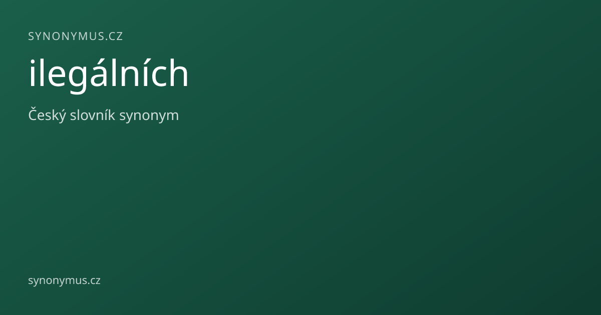 Náhled odkazu: ilegálních