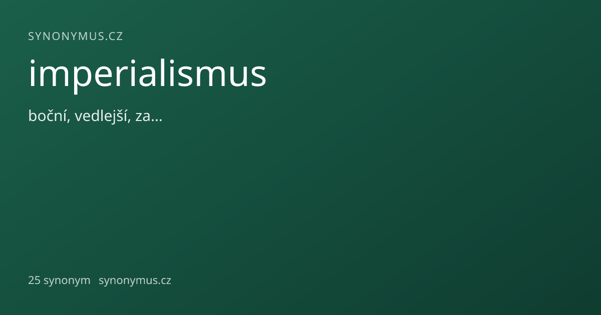 Náhled odkazu: imperialismus