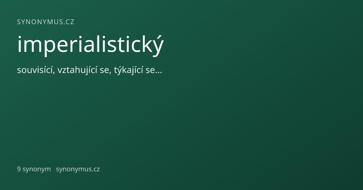 Náhled odkazu: imperialistický
