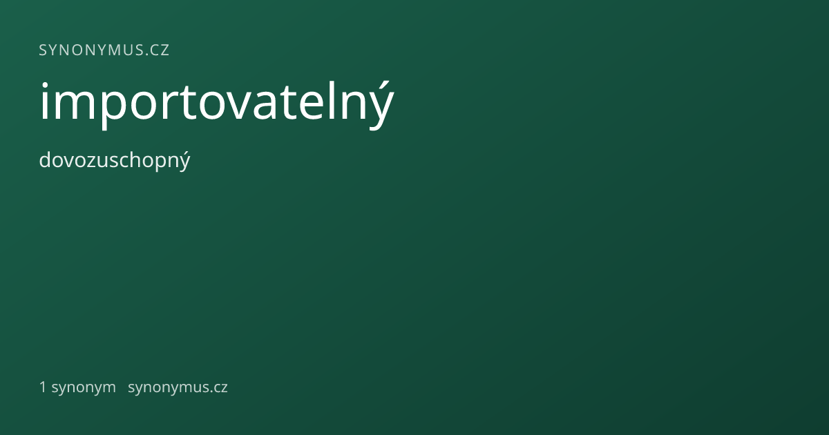 Náhled odkazu: importovatelný