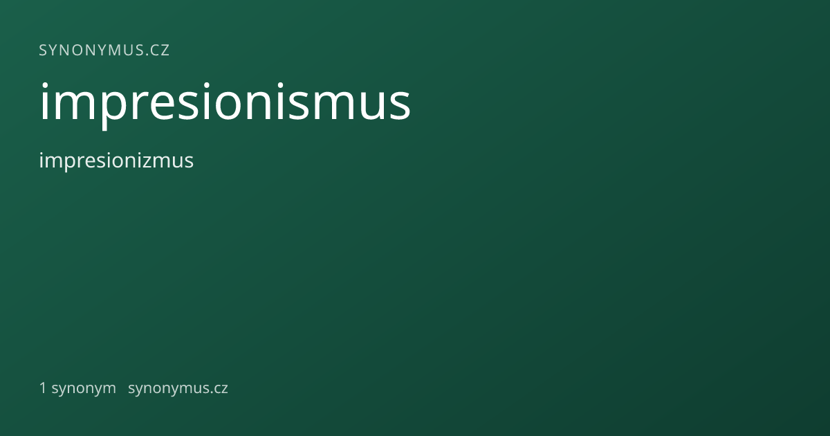 Náhled odkazu: impresionismus