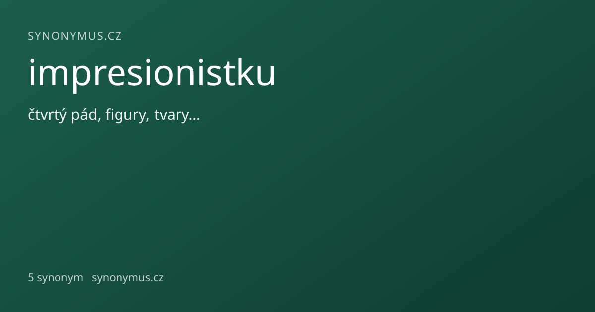 Náhled odkazu: impresionistku