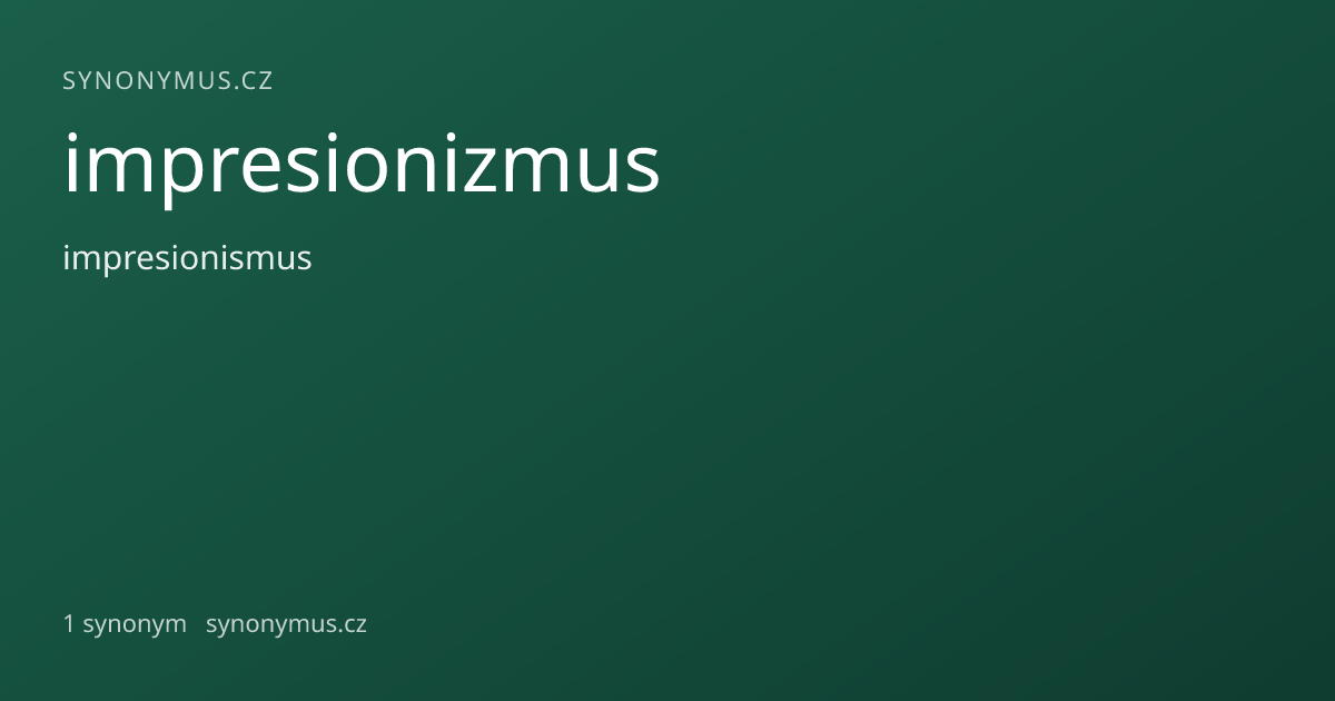Náhled odkazu: impresionizmus