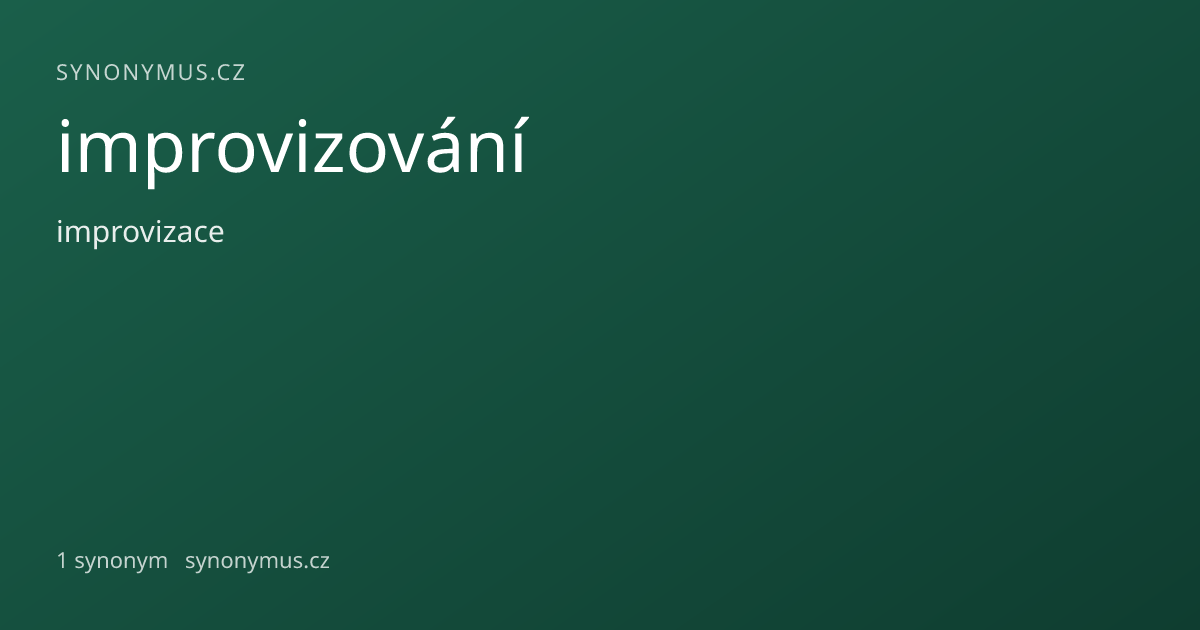 Náhled odkazu: improvizování