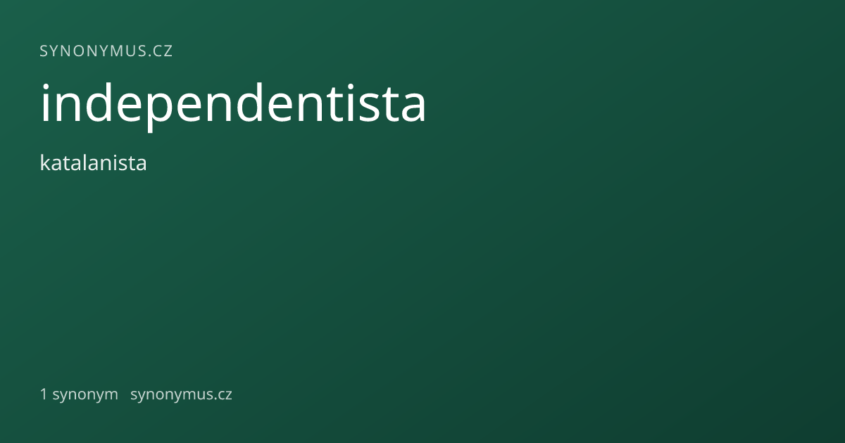 Náhled odkazu: independentista