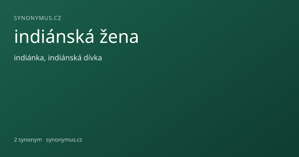 Náhled odkazu: indiánská žena