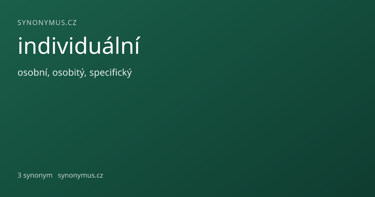 Náhled odkazu: individuální