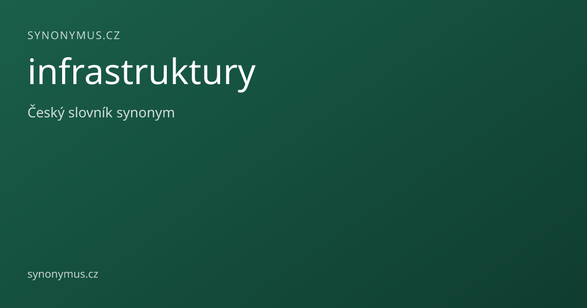 Náhled odkazu: infrastruktury