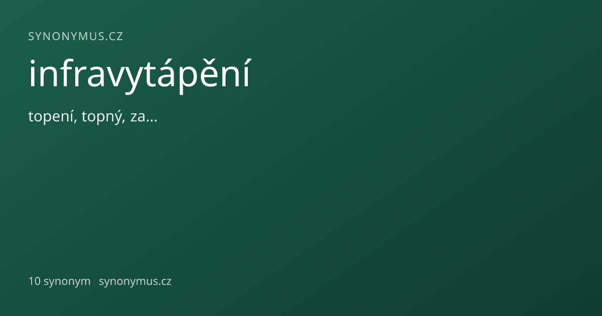 Náhled odkazu: infravytápění