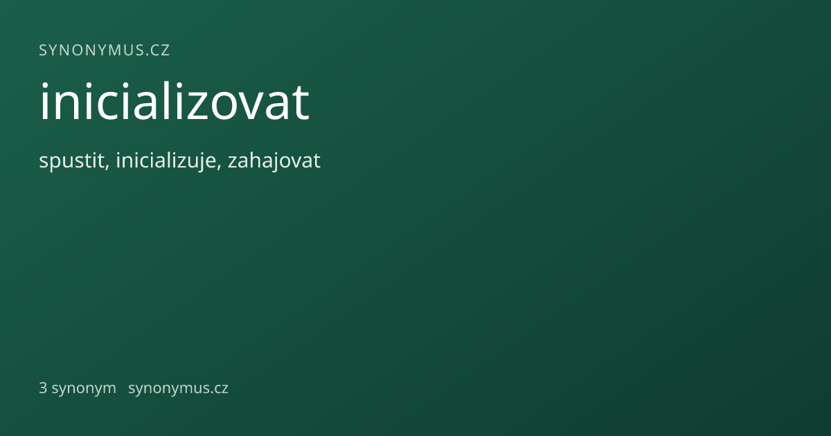 Náhled odkazu: inicializovat