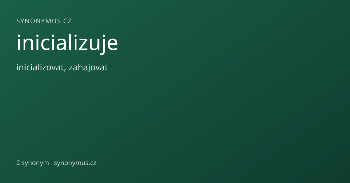 Náhled odkazu: inicializuje