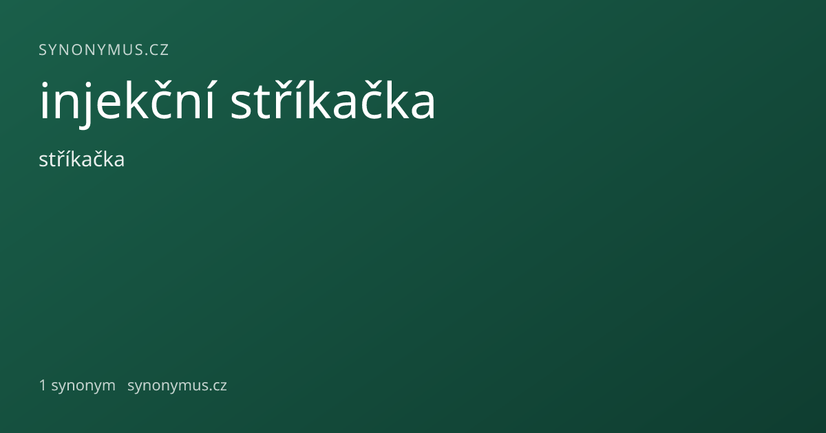 Náhled odkazu: injekční stříkačka