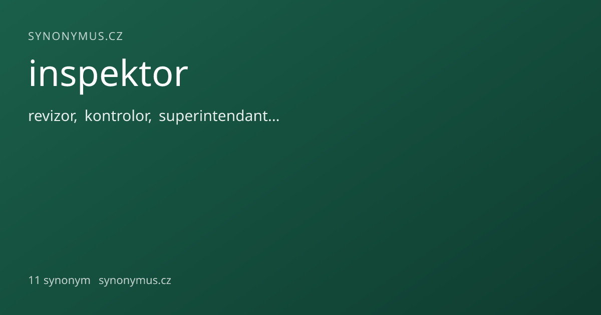 Náhled odkazu: inspektor