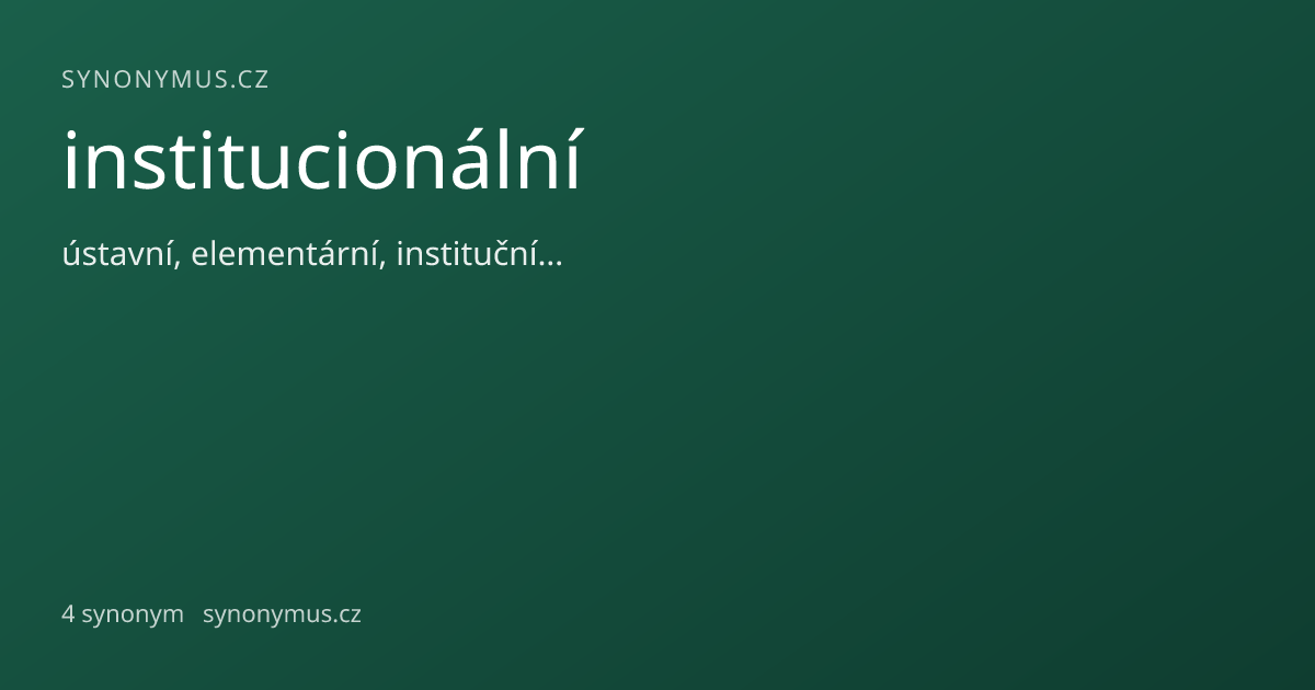 Náhled odkazu: institucionální