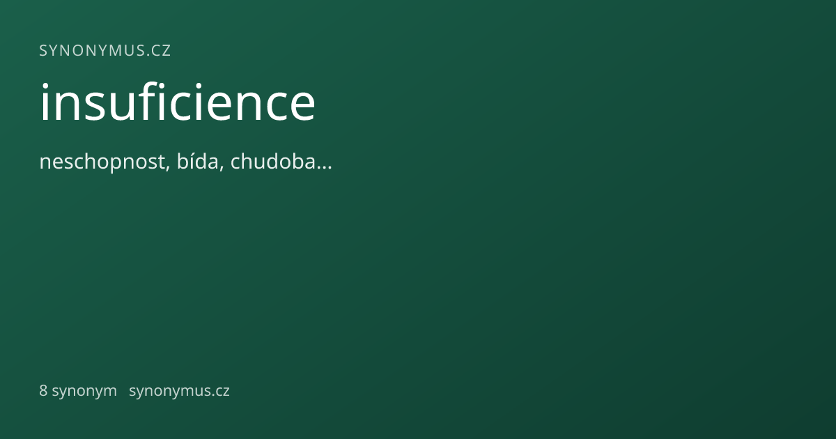 Náhled odkazu: insuficience