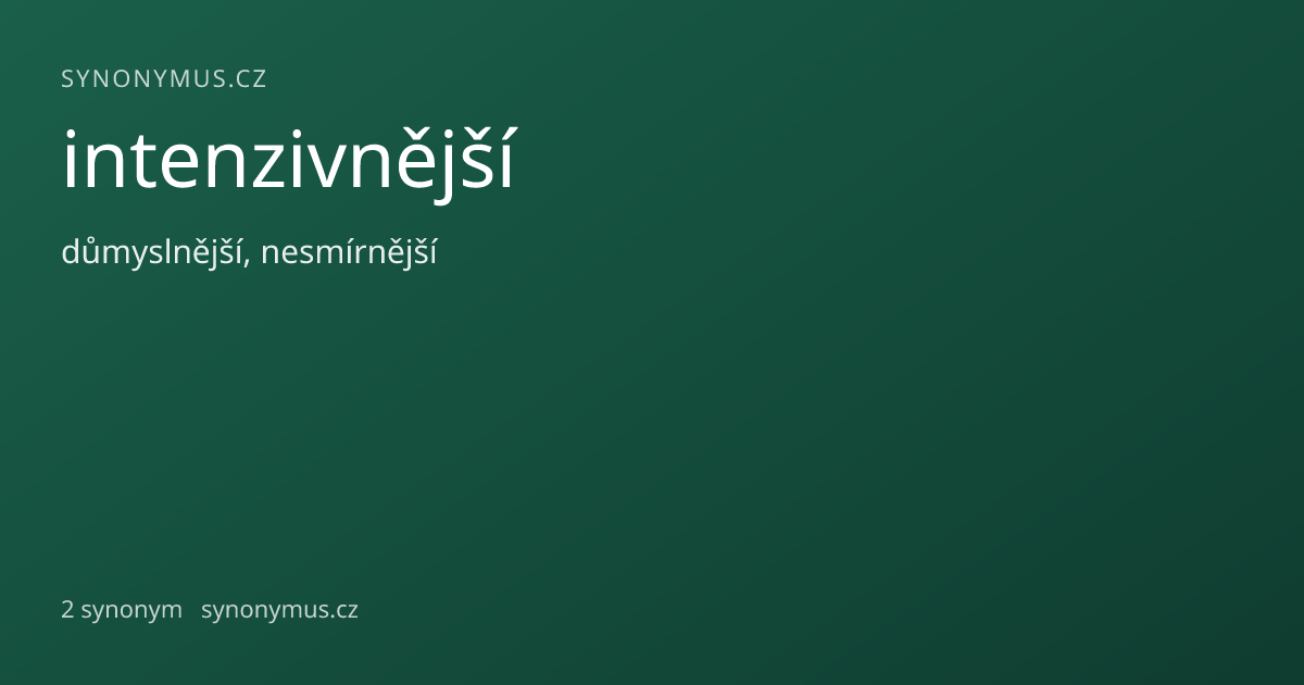 Náhled odkazu: intenzivnější