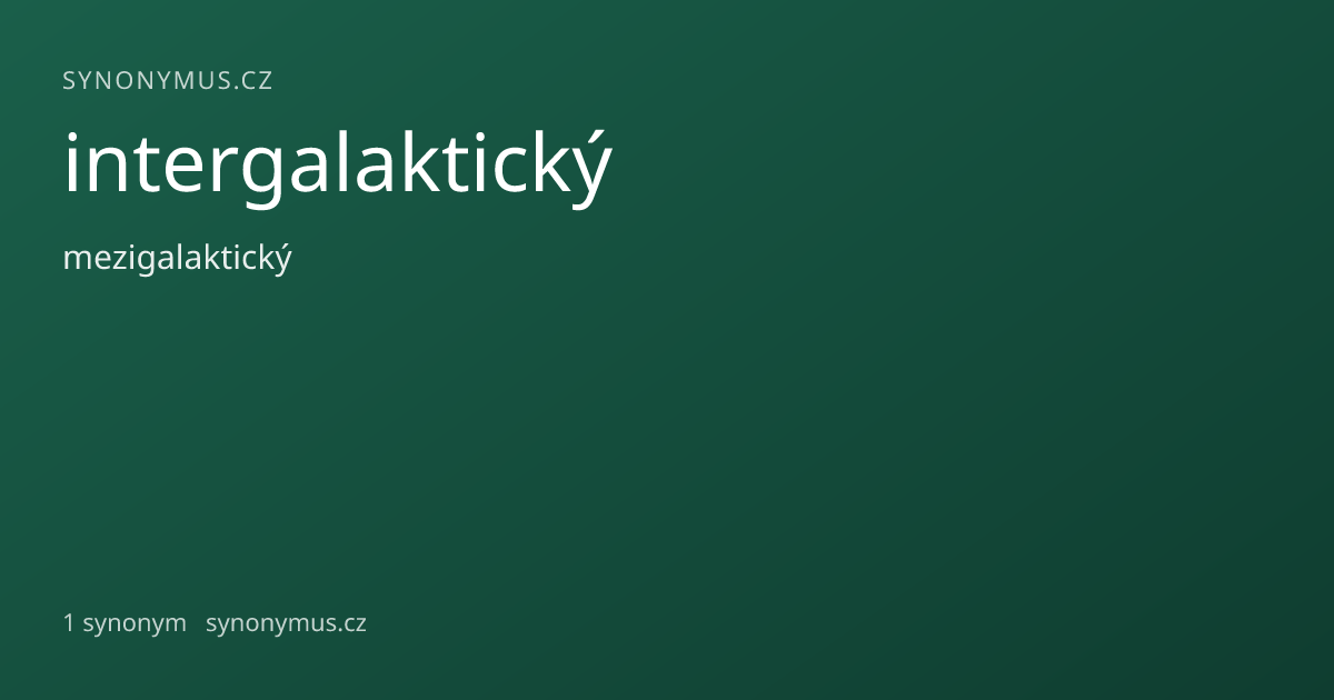 Náhled odkazu: intergalaktický