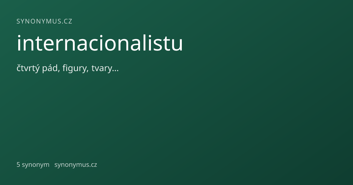 Náhled odkazu: internacionalistu