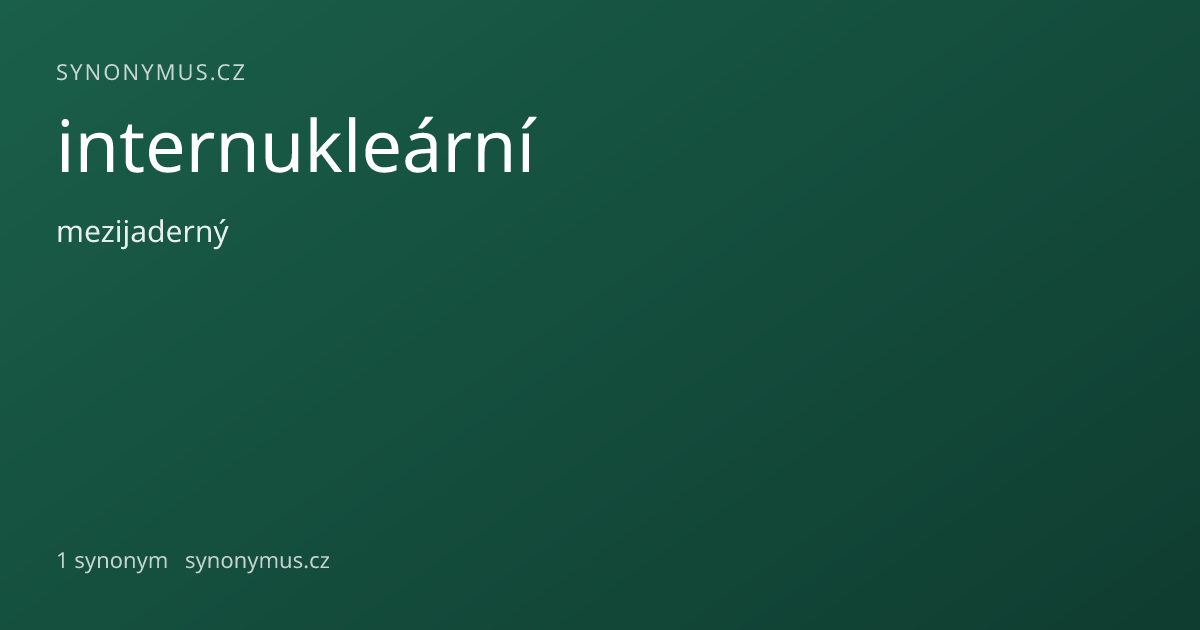 Náhled odkazu: internukleární