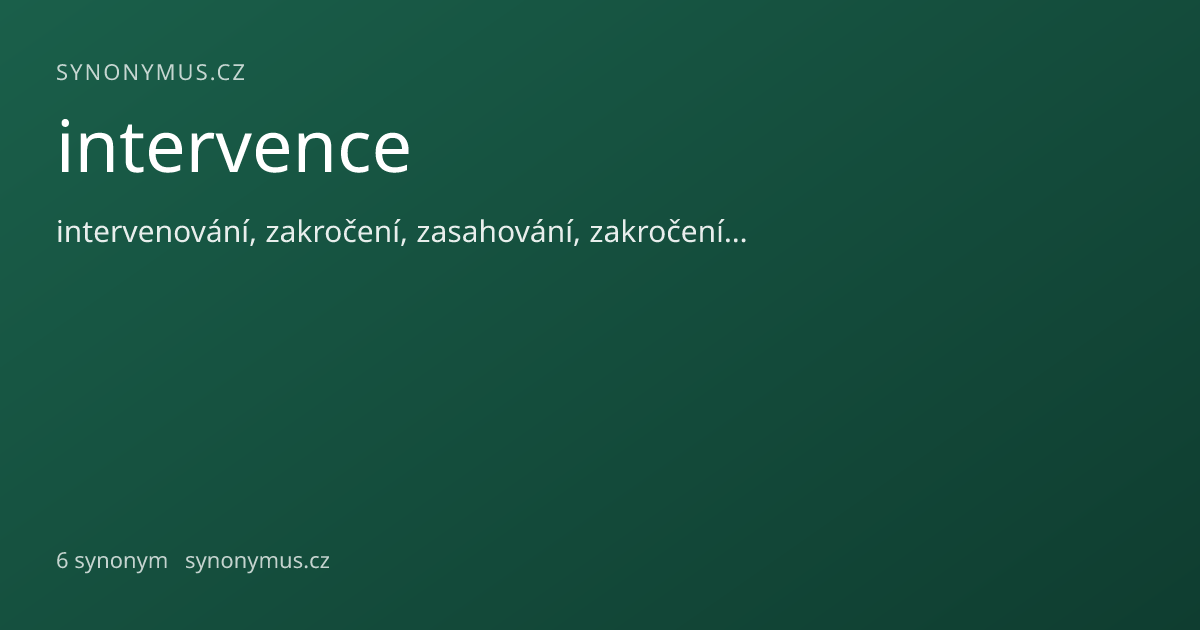 Náhled odkazu: intervence