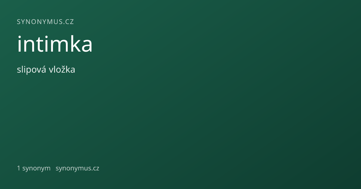 Náhled odkazu: intimka