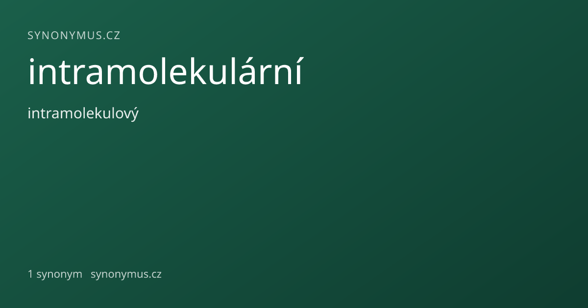 Náhled odkazu: intramolekulární