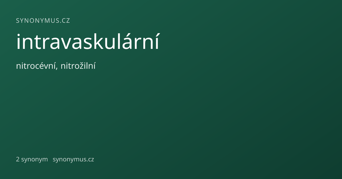 Náhled odkazu: intravaskulární