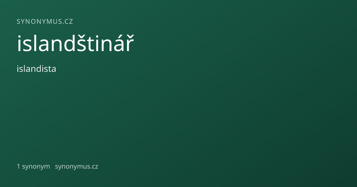 Náhled odkazu: islandštinář