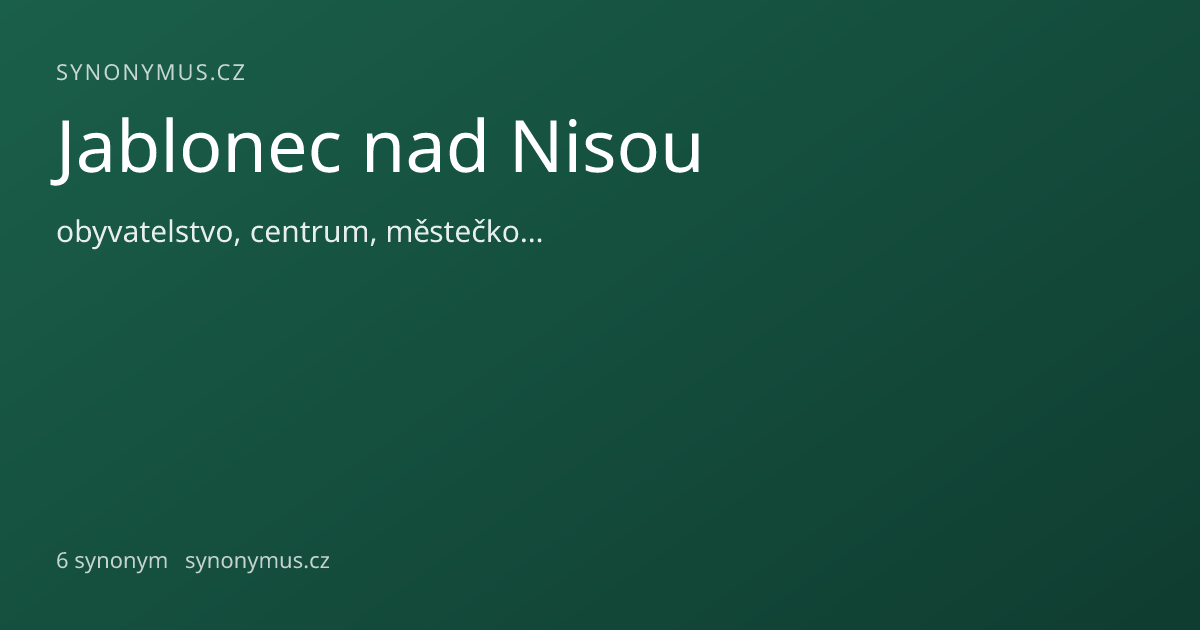 Náhled odkazu: Jablonec nad Nisou