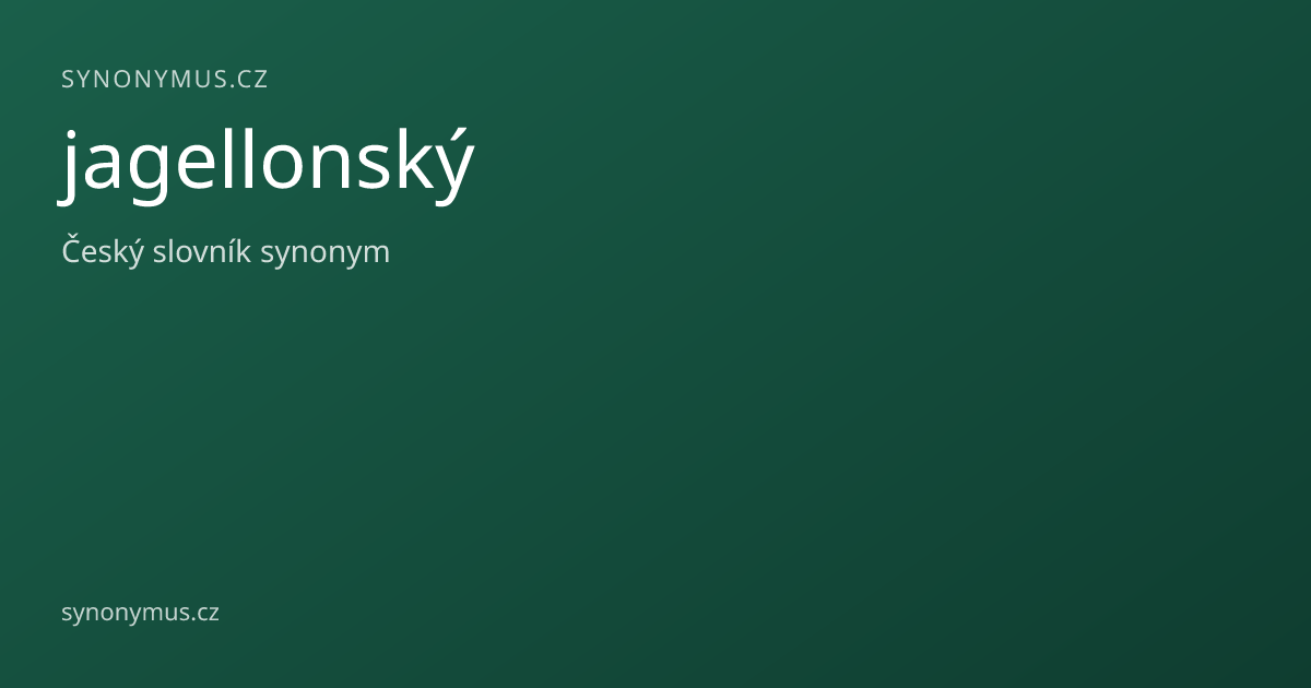 Náhled odkazu: jagellonský